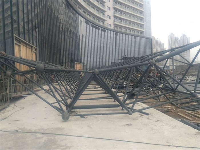白银万豪酒店雨棚网架
